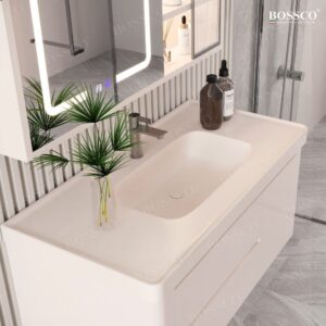 TỦ LAVABO NHỰA MÀU KEM