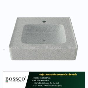chậu lavabo đá đúc liền khối