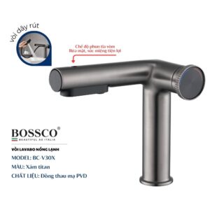 Vòi lavabo nóng lạnh cao cấp
